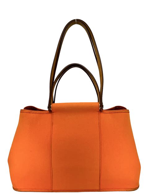 hermes cabag elan canvas tote bag|Hermes Orange Canvas Cabag Elan PM Tote Bag .